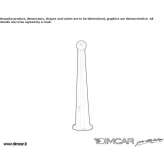 Steel post with base plate Lillers