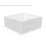 Square concrete flower pot Elbasan