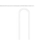 Fixed arched post made of stainless steel Radon
