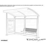 Veranda to the bus stop Lillers