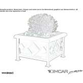 Metal flower pot Lillers