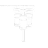 Galvanized steel waste bin Kumdanli