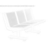 Ławka stalowa z oparciem Lowood