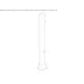 Tilting post made of galvanized steel Untervaz