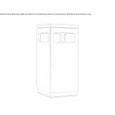 Stainless steel waste bin with ashtray Macuto