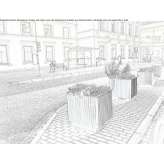 Steel flowerpot Dargecit