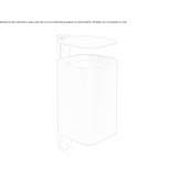 Outdoor metal waste bin with cover Galdakao