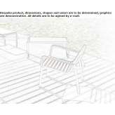 Garden chair made of steel and wood Szemud