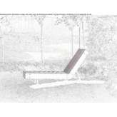 Garden chair made of steel and wood Chierry