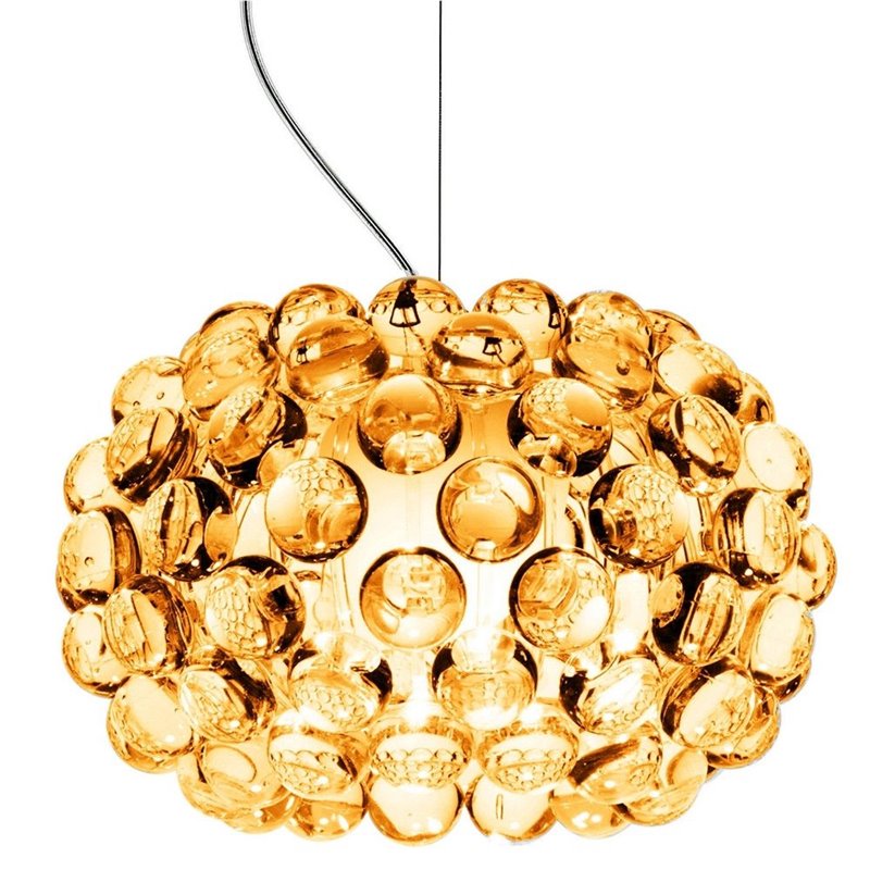 Hanging lamp Eliana amber 35 cm