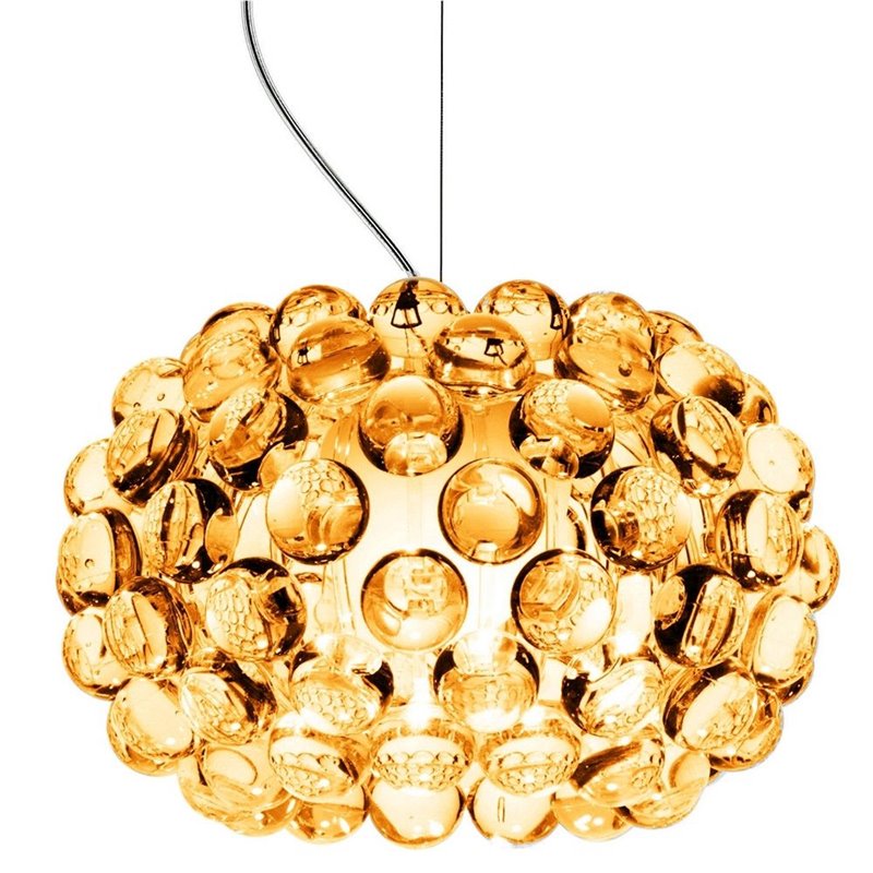 Hanging lamp Eliana amber 35 cm replica Foscarini Caboche Plus Hanging lamp Eliana amber 35 cm replica Foscarini Caboche Plus
